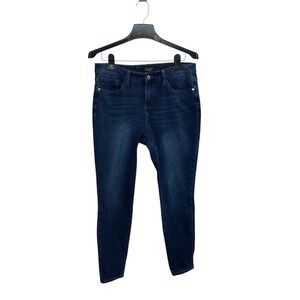 Judy Blue Thermal Lined Skinny Jeans Size 9/29 Dark Wash Fleece Cozy Stretch